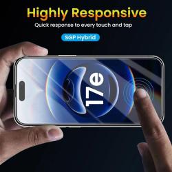 4 Ecrans Protecteur Verre Trempe Incassable pour iPhone -iPhone 17e