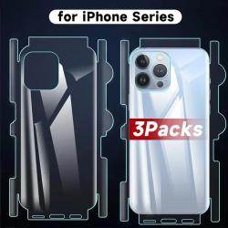 3 Film Hydrogel Protection Dos Arriere pour iPhone-iPhone 17 Pro Max