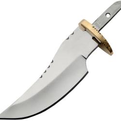 Lame de Couteau &agrave; Personnaliser Acier Inox avec &Eacute;tui Cuir BL7726
