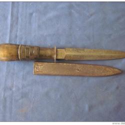 Couteau vengeur de tranch&eacute;e poilu ww1