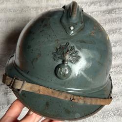 Casque fran&ccedil;ais Adrian mod&egrave;le 1915 d'infanterie - WW1
