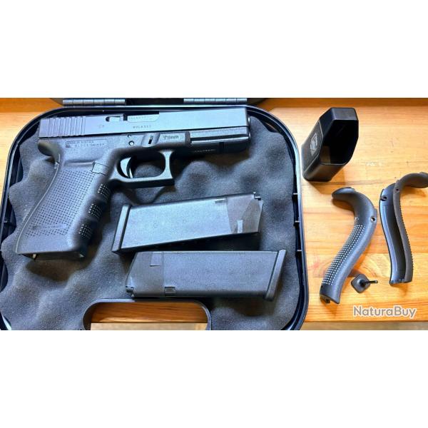 Glock 20 Gen 4 10mm auto parfait �tat, complet dans sa mallette d'origine
