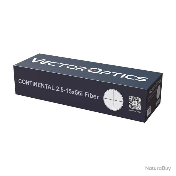 LUNETTE CONTINENTAL X6 2.5-15X56 RET 4 FIBRE vector optics