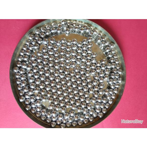 LOT DE 100 BALLES RONDES EN PLOMB BRUT NON ROULEES CAL.375 (36 PN)