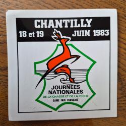 Autocollant f&ecirc;te chasse et p&ecirc;che 1983