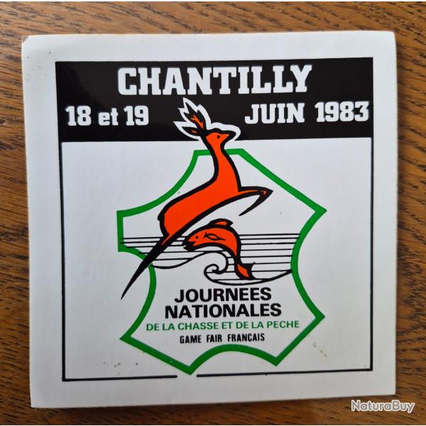 Autocollant f�te chasse et p�che 1983