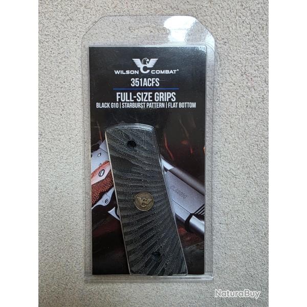 Wilson combat plaquette grip full size G10 1911