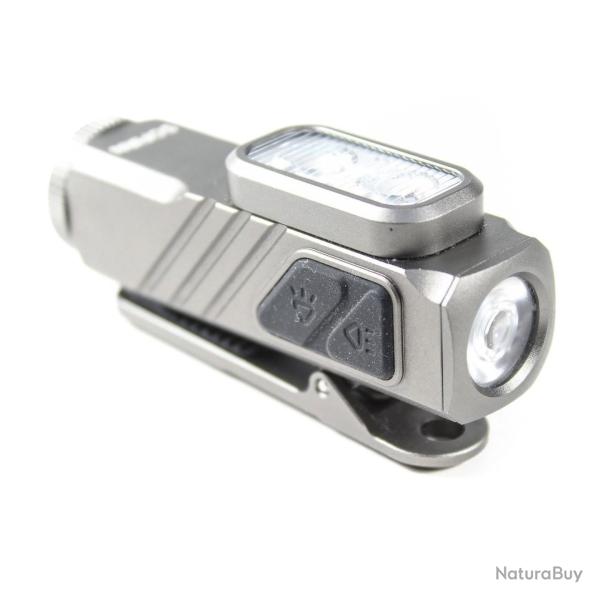 Lampe Torche Compacte ST10 1000Lm �clairage Blanc Rouge Recharge UsbC GRIS Outdoor