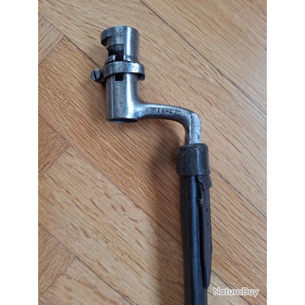 BA�ONNETTE � DOUILLE D'INFANTERIE, mod�le 1822, XIX�me SI�CLE.