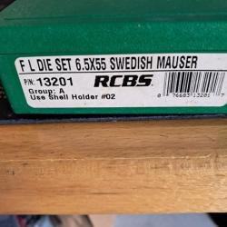 Jeu outil RCBS 6.5x55 SE