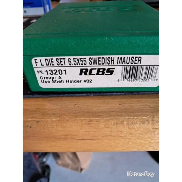 Jeu outil RCBS 6.5x55 SE
