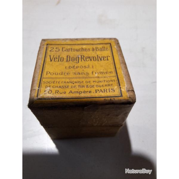 Boite  6mm V�lo Dog Revolver Soci�y� Fran�aise de Mnition Paris