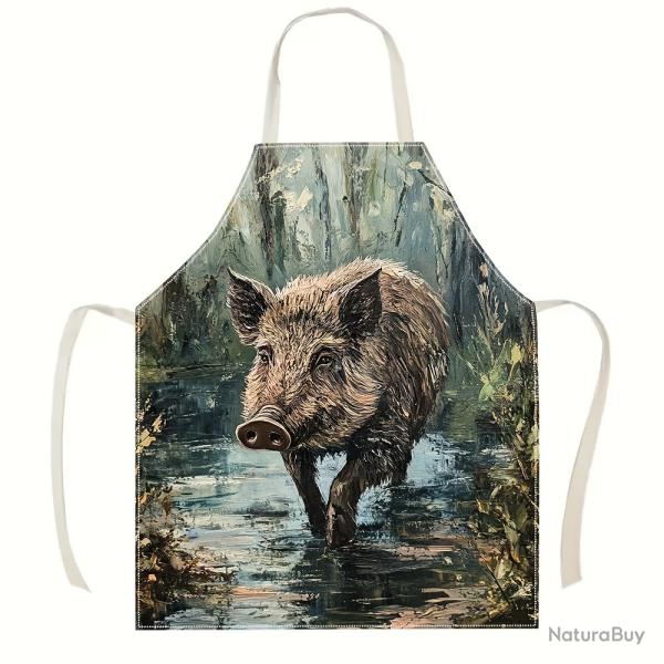 Tablier de cuisine avec un design cr�atif en sanglier