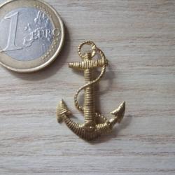 insigne ancre pour coiffe troupe marine collection militaire