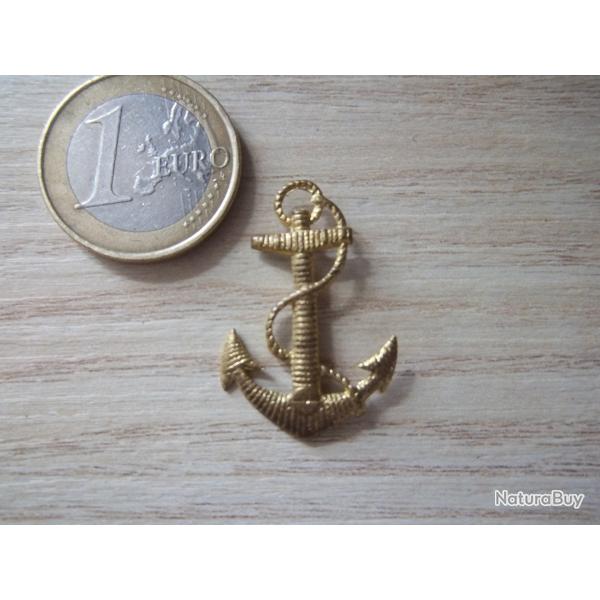 insigne ancre pour coiffe troupe marine collection militaire