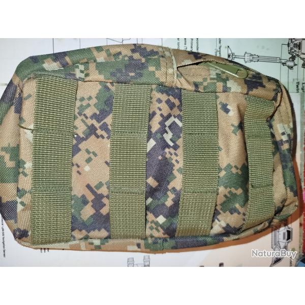 Pochette Multifonction cam Pixel vert