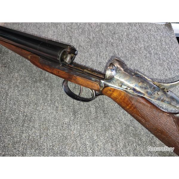 Magnifique ancien fusil juxtapos� Regis Darne en calibre 16/65 R10 enti�rement jasp�