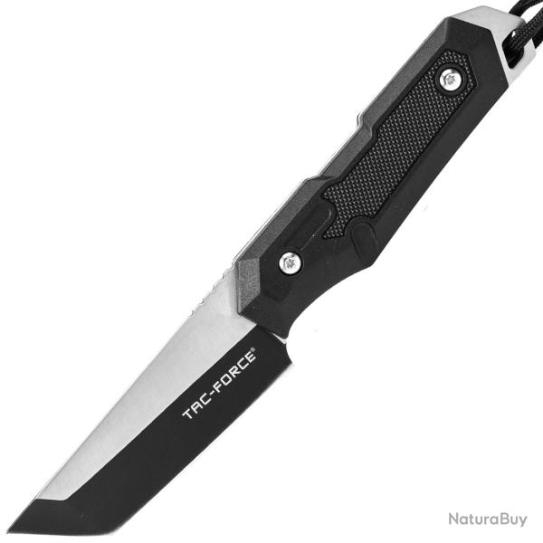 Couteau Tactique Tac Force Fixed Blade Black