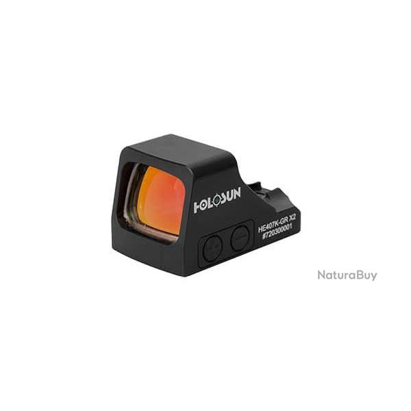 Holosun Reflex 407K X2 - Dot 6 MOA - R�ticule : Vert