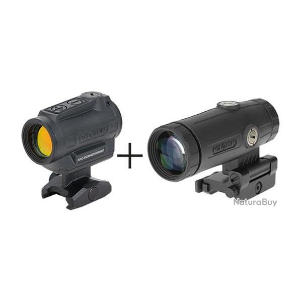 Holosun pack ARO et Magnifier HM3X - R�ticule : Rouge 2 MOA