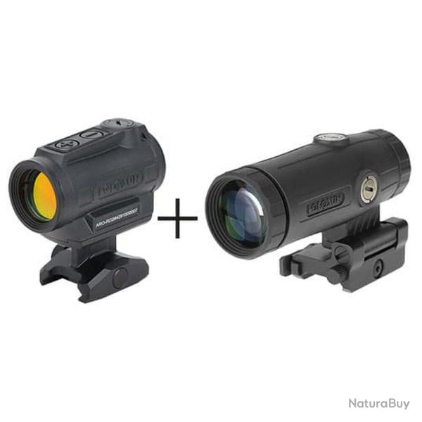 Holosun pack ARO et Magnifier HM3X - R�ticule: Rouge 2 MOA