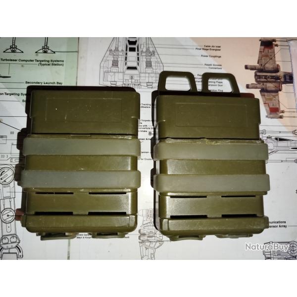 Pochettes Rigides Porte Chargeurs vert 7.62 OD