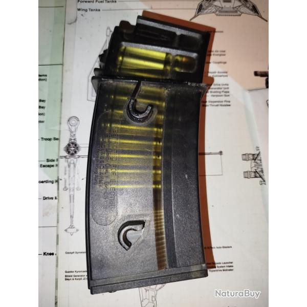 CHARGEUR G36 AIRSOFT AEG FAUSSE BALLES APPARENTES MID-CAP