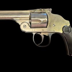 rare revolver harrington calibre 38 sw hammerless avec s&eacute;curit&eacute; de barillet ( essai ).