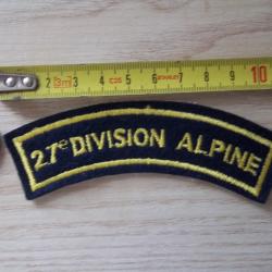 &eacute;cusson 27 &eacute;me division alpine insigne militaire