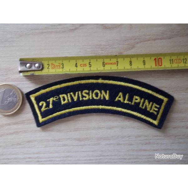 �cusson 27 �me division alpine insigne militaire