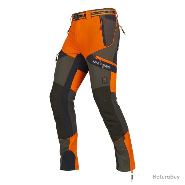 PANTALON UNIVERS MISURINA VERT/ORANGE
