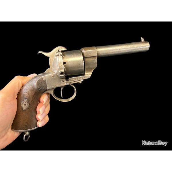 TR�S BEAU REVOLVER LEFAUCHEUX 1858/1861 de carabiniers italiens cal. 12mm