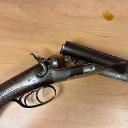 Beau fusil de chasse &agrave; chiens en calibre 16