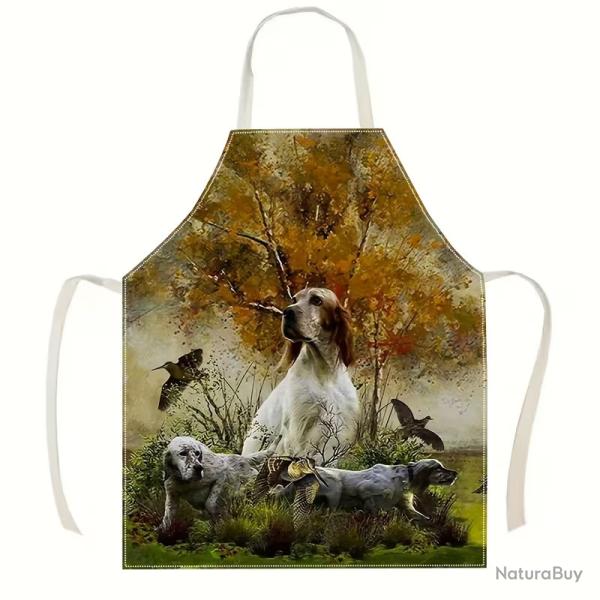 Tablier de cuisine avec un design cr�atif en setter anglais