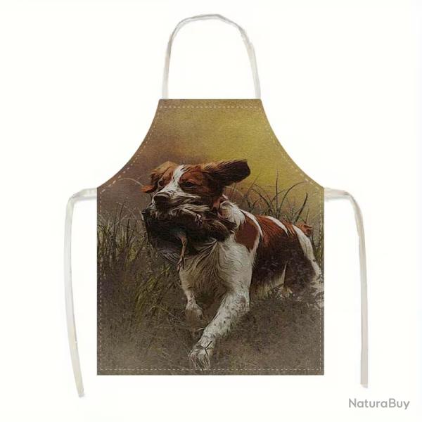 Tablier de cuisine avec un design cr�atif en epagneul breton