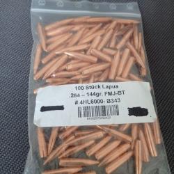 Ogives Lapua .264 - 144gr FMJ-BT