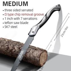 Scie pliante AIRAJ, scie &agrave; m&eacute;taux pliante multifonction pour le travail du bois, coupe-branches