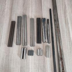 Lot de 13 restants d'anciens canons pour anciens fusils &agrave; broche et de chasse
