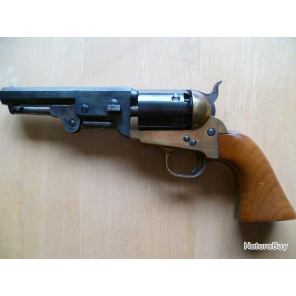 REVOLVER COLT 1851 NAVY REBNORD SHERIFF, CALIBRE 36, DE MARQUE PIETTA DE 1979, TBE