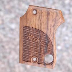 PLAQUETTES MIKROS mod&egrave;le K grips (partiellement en damier et logo)