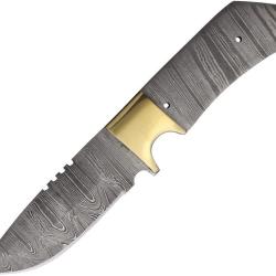 Lame de Couteau &agrave; Personnaliser Acier Damas Manche Damas Full Tang BL135D