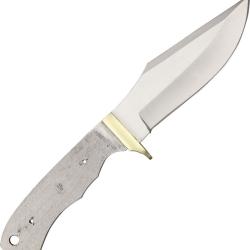 Lame de Couteau &agrave; Personnaliser Acier Inox Clip Point Rainur&eacute;e BL080