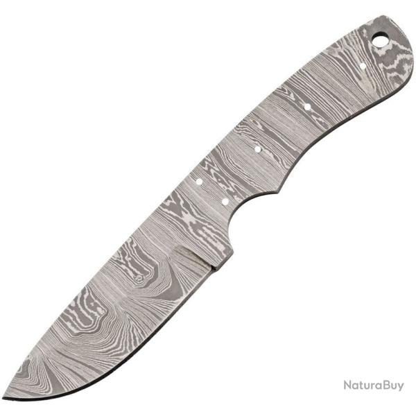 Lame de Couteau � Personnaliser Acier Damas Drop Point Motif Torsade BLDM2753