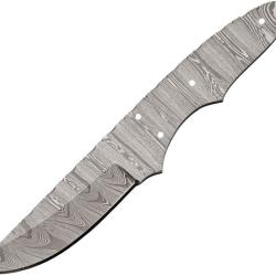 Lame de Couteau &agrave; Personnaliser Acier Damas Drop Point Filewerk BLDM2751
