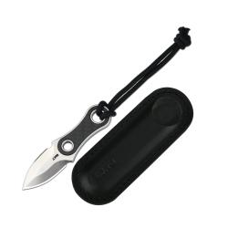 Couteau Fixe CJRB Knap Lame AR-RPM9 sand polish Manche Fibre de carbone Etui Cuir J1940CF