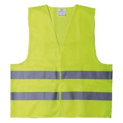 Gilet de s&eacute;curit&eacute; r&eacute;fl&eacute;chissant jaune