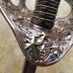 SABRE g&eacute;n&eacute;ral division cavalerie l&eacute;g&egrave;re ligne mod1896 Fran&ccedil;ais Ch&acirc;tellrault  III&deg; r&eacute;publique 14 18