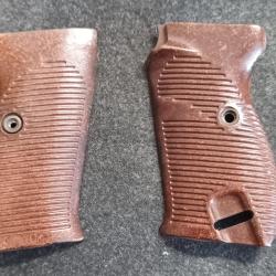 Plaquettes de crosse P38 BAKELITE marron ORIGINALES