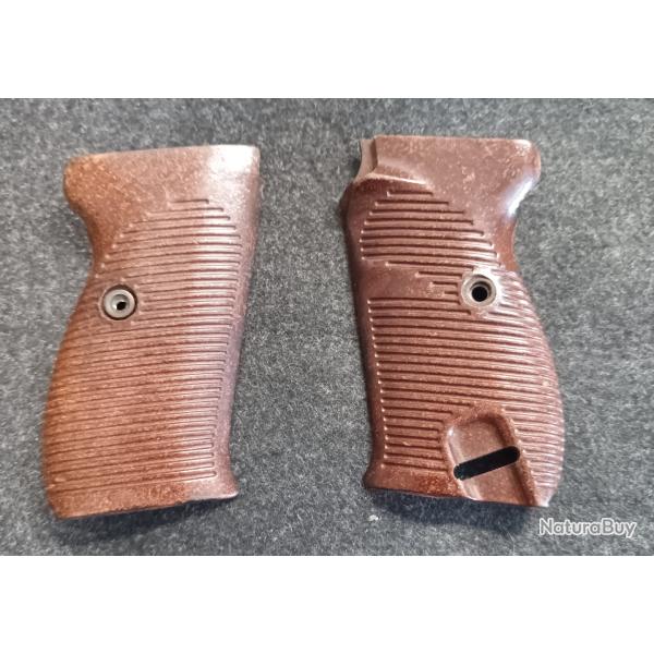 Plaquettes de crosse P38 BAKELITE marron ORIGINALES