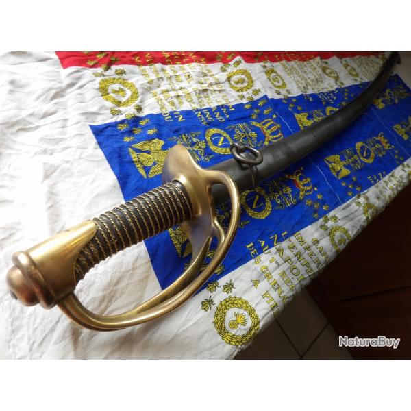 sabre courbe Mode troupe cavalerie l�g�re1822 Chatellrault de 1875 mono matricule